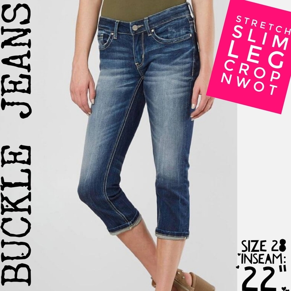 BKE Denim - Buckle Jeans Size 28 Slim Leg Crop Nwot